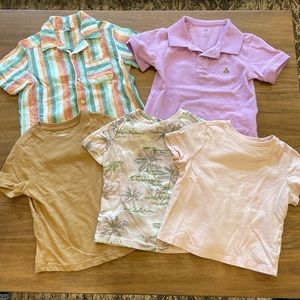 Boys 2T Old Navy & Gap short sleeve shirt bundle